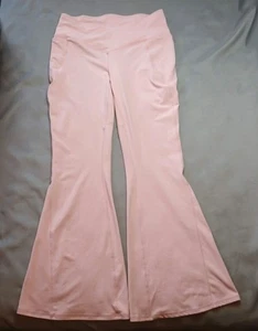 Fabletics Pureluxe Pink High Waisted Crossover Flare Leggings XXL Yogahose - Bild 1 von 12