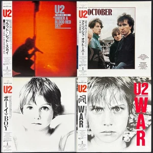 Lot of 4 U2 JAPAN VINYL ALL OBI "Near Mint" LPs Live, Boy, etc. Island Records - Picture 1 of 16