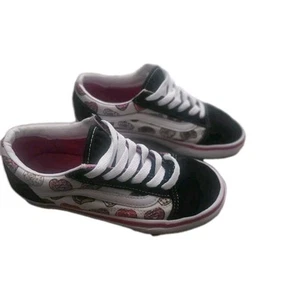 Vans Old Skool PS Girls Shoes Kids  Size 2.5, Color: Love Vans Black/Pink Donut - Picture 1 of 11