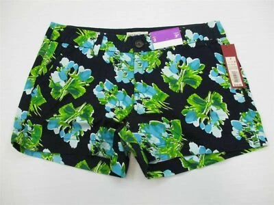 Nuevos Pantalones Cortos Planos de Algodón MERONA SH6005 Para Mujer Talla 2 Informales Estampado Floral Foto 1 de 4