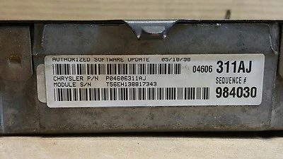 04606311AJ 1998 DODGE STRATUS 2.4L A/T ENGINE CONTROL UNIT  - Image 1 of 4
