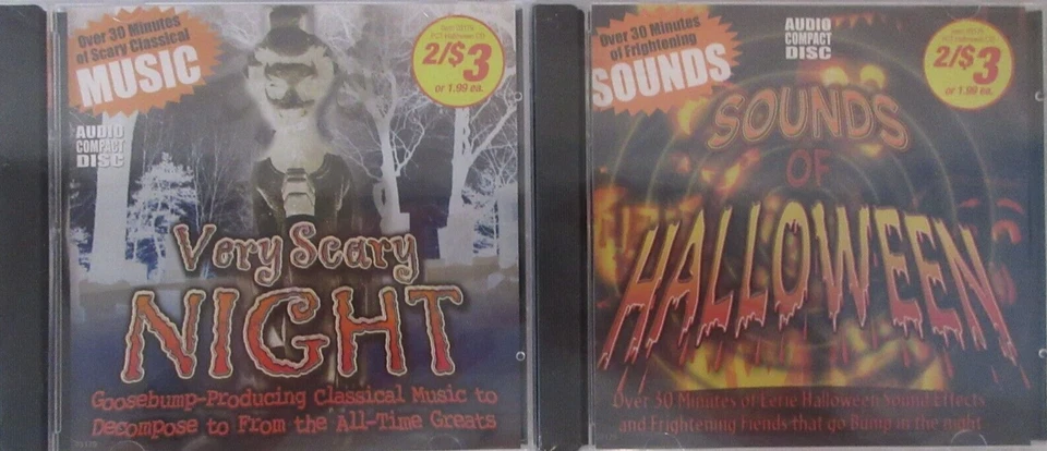 O33 Music CD Sounds of Halloween Scary 2009 PC Treasures