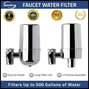 Filtro de agua de montaje en grifo iSpring DF2-CHR larga vida útil 1,5 GPM para universal - Imagen 1 de 6