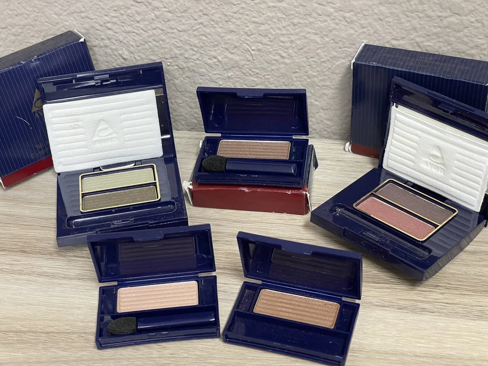 Vintage Avon 1993 Silk Finish Eyeshadow Lot 7 Colors New old Stock - Image 1 of 4