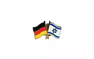 Deutschland - Israel Flaggen Pin Fahnen Pins Fahnenpin Flaggenpin Anstecker - Bild 1 von 1
