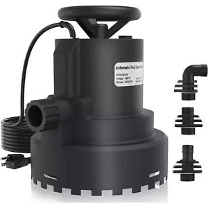1/4 HP Automatic Submersible Water Pump 2800 GPH Sump Pump Utility Pump for Pool - Picture 1 of 7