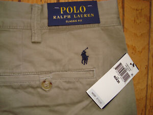 POLO RALPH LAUREN MEN'S CHINO COTTON CLASSIC FIT PANTS SIZE 40 X 30 BNWT@$115.00