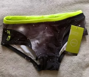Zone 3 Men's Cosmic Brief Swimming Shorts Black Size Uk 28 XXS - Picture 1 of 9