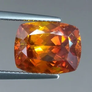 11.68cts Rare Gem Cushion Red Orange Natural Sphalerite Spain Loose Gemstones - Picture 1 of 5