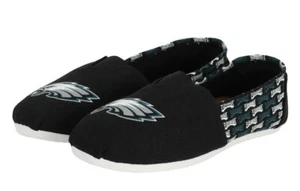 Philadelphia Eagles NFL Football Team Logo Womens Slip On Canvas Shoes Size 5-6 - Picture 1 of 4