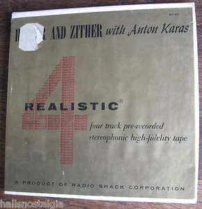 Reel to Reel Tape HITHER AND ZITHER WITH ANTON KARAS Realistic RST-451 4-track - Picture 1 of 5