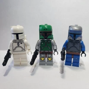 CUSTOM Lego: Cloud City Boba Fett, Jango Fett, And Proto Boba + Blasters - Picture 1 of 4
