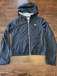 Regenmantel/Windbreaker Kinder schwarz Abercrombie & Fitch Größe XL - Bild 1 von 6
