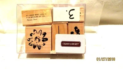 Juego de 6 sellos de álbum de recortes de flores Close to My Heart S860 Foto 1 de 3