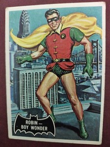 1966 BATMAN BLACK BAT SERIES "ROBIN - BOY WONDER", CARD #2 "Rookie card" 🇺🇸
