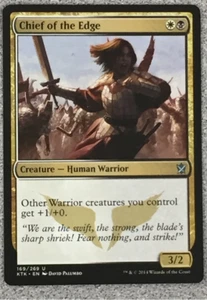 MTG - CHIEF OF THE EDGE 1X - KHANS OF TARKIR - UNCOMMON - CREATURE - NM - Picture 1 of 2