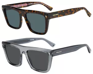 DSquared2 Men's Modern Flat Top Square Sunglasses - D20051S - Picture 1 of 8