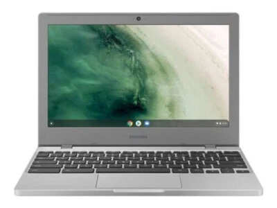 Samsung Chromebook 4 11.6" Intel Celeron 4GB RAM 32 GB eMMC Laptop - Silver - Image 1 of 2