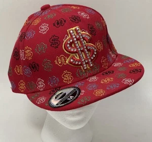 City Hunter Hat Red Money Bling Authentic Headwear Medium Size Hat Red Money Hat - Picture 1 of 8