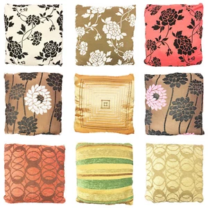 Designer Soft Inner Filled Square Color Hollowfibre Cushion Cover Sofa Touch 18" - Picture 1 of 14