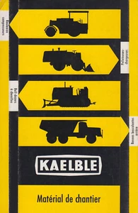 KAELBLE PRODUCT RANGE 1961 TRUCKS & CONSTRUCTION MACHINES BROCHURE PROSPEKT - Picture 1 of 3