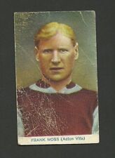Frank Moss Aston Villa Pals 1922 Famous Footballer Soccer Card BHOF