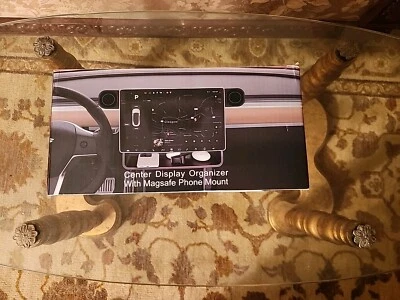 Organizador de pantalla central Tesla modelo 3/Y con soportes para teléfono MagSafe Foto 1 de 4
