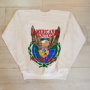 Vintage Operation Desert Storm Men's L Eagle Sweatshirt Military Big Logo 1991 - Picture 1 of 14