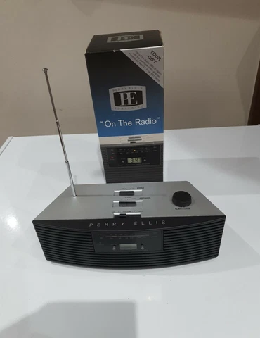 Vintage Perry Ellis Radio/Alarm Clock NEW *RARE* Cover