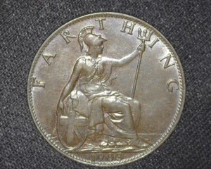 GREAT BRITAIN 1903 FARTHING KM792 CHOICE ABOUT UNCIRCULATED AU-BU 58~K10 - Picture 1 of 2