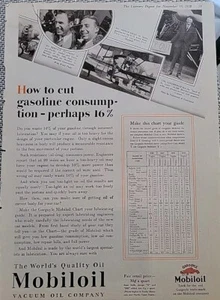 1929 Mobiloil Vacuum Oil Company Col Charles Lindbergh Spirit of St. Louis ad  - Picture 1 of 2