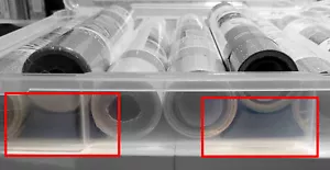 CRICUT SIZED ORACAL VINYL ROLL ORGANIZER BLOCK SCRAPBOOK 4 STORAGE BOX FOR ROLLS - Picture 1 of 4