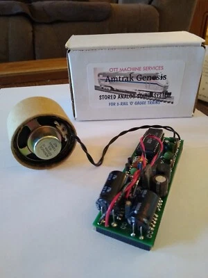 Ott Machine Services "AMTRAK GENESIS" Stored Analog Sound System 3-Rail O Gauge - Image 1 of 4