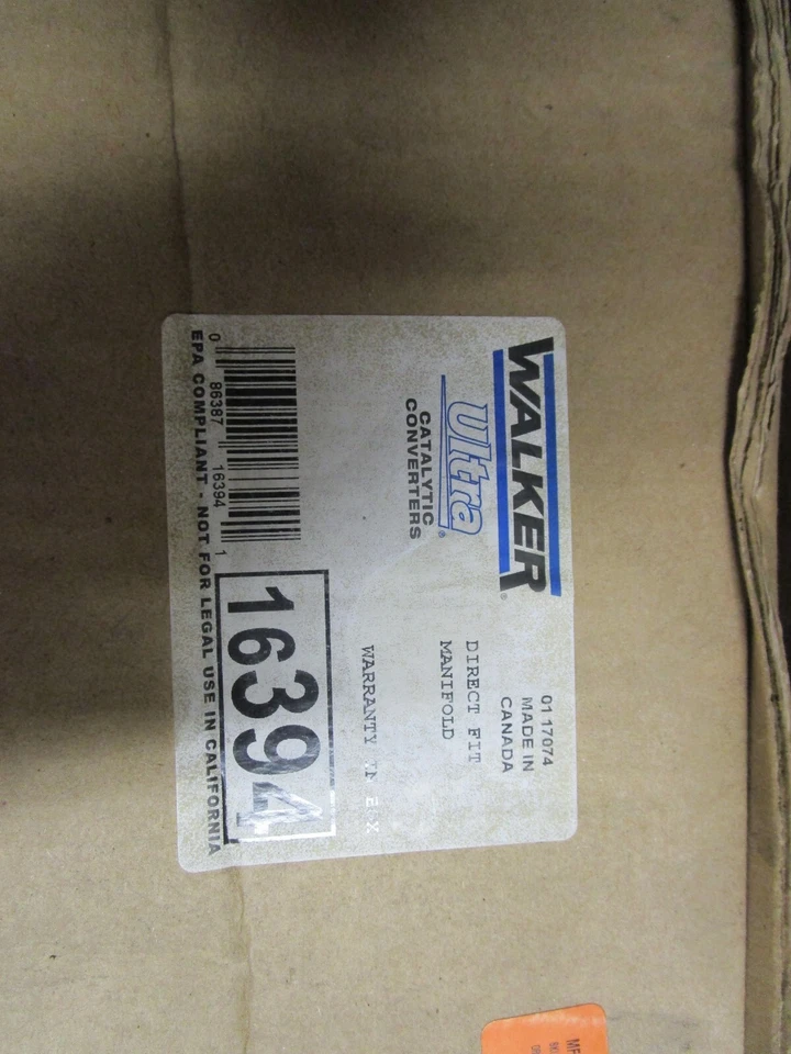 New Walker Exhaust Manifold Catalytic Converter 2004-07 Toyota Highlander 16394 - Image 1 of 1