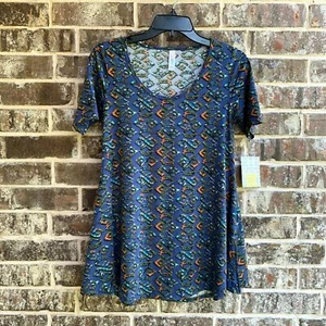 LuLaRoe Women's Perfect T Top Blouse Blue Size XXS - Picture 1 of 6
