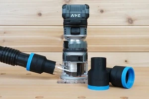 1 7/8" Shop Vac Hose Adapter for FLEX 24v Router - Picture 1 of 4