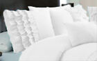 Solid Half Ruffle Pillow Sham Pair 100% Egyptian Cotton 800TC All Sizes & Colors