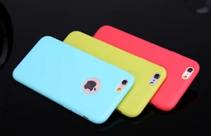 iPhone 6 6S Silikon Soft Case Slim Handy Backcover Handy Pink Schwarz Klar - Bild 1 von 5