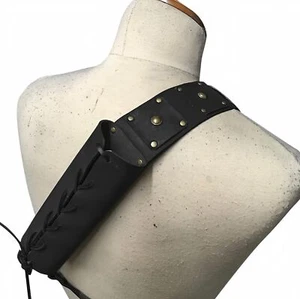Black Universal Sword Shoulder Back Sheath Adjustable Holster for Costumes - Picture 1 of 8