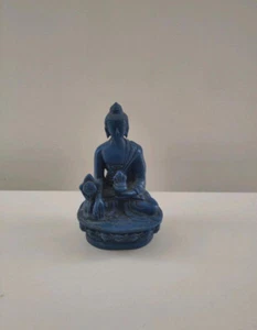 Medizinbuddha Statue (dunkelblau) - Bild 1 von 2