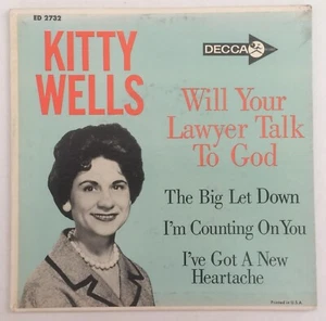'53 Country EP 45 KITTY WELLS Will Your Lawyer Talk To God DECCA - Bild 1 von 4
