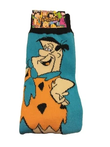 The Flintstones FRED 1 Par Novedad Calcetines Crew Zapato Adulto Talla 6-12 Nuevo con Etiquetas - Imagen 1 de 4