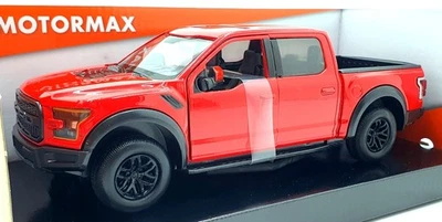 Красный пикап Ford F-150 Raptor 2017 года в масштабе 1:24 79344 — красный - Изображение 1 из 4