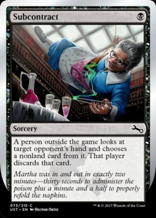 Subcontract - Medium Play MTG Unstable - Image 1 of 1
