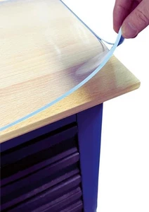 FLEXO Weich-PVC Auflage B2800xT700xH3mm glasklar-transparent, Öl- und Benzinbest - Bild 1 von 5