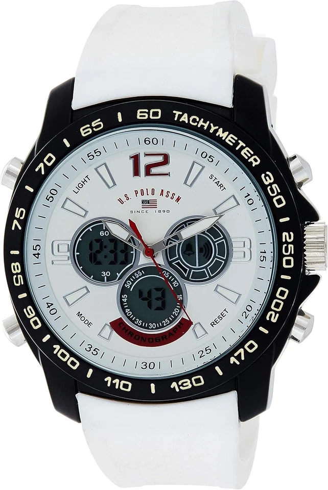 U.S. Polo Assn. Reloj Deportivo Cronógrafo Hombre - Pantalla Ana-Digital con...  Foto 1 de 4