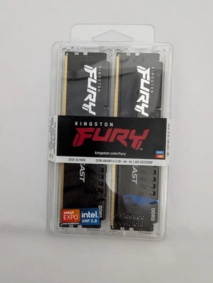 Kingston FURY Beast 32 GB (2 x 16 GB) CL36 DDR5 6000 (PC5 48000) KF560C36BBE2KS-32 Foto 1 de 4