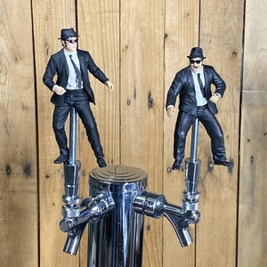 The Blues Brothers Beer Tap Handle Pair Jake Elwood Saturday Night Live Movie TV - Picture 1 of 18
