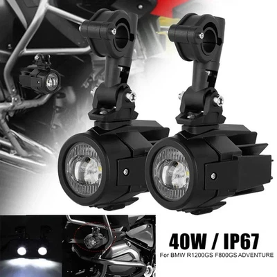 Fendinebbia LED moto lampada guida per BMW R1200GS F800GS F700GS F650 K1600 - Immagine 1 di 4