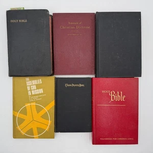 Lot of 6 Vintage Religious Books Bibles & Doctrine 1929–1970 | Christian Jewish - Picture 1 of 18